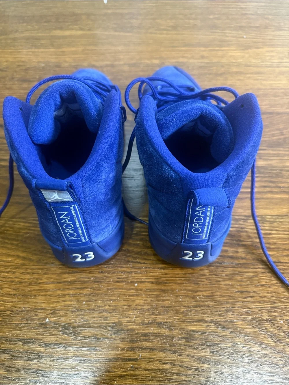 Nike Air Jordan 12 Retro “Deep Royal” Suede Basketball Shoes